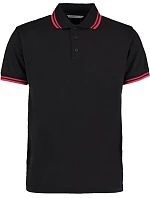 KK 409 Pánské kontrastní piqué polo model 22419934 black/red - Kustom Kit KK 409 Pánské kontrastní piqué polo model 22419934 black/red - Kustom Kit