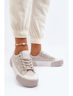 Dámské tenisky na tlusté podrážce model 21650049 šedé - Lee Cooper Dámské tenisky na tlusté podrážce model 21650049 šedé - Lee Cooper