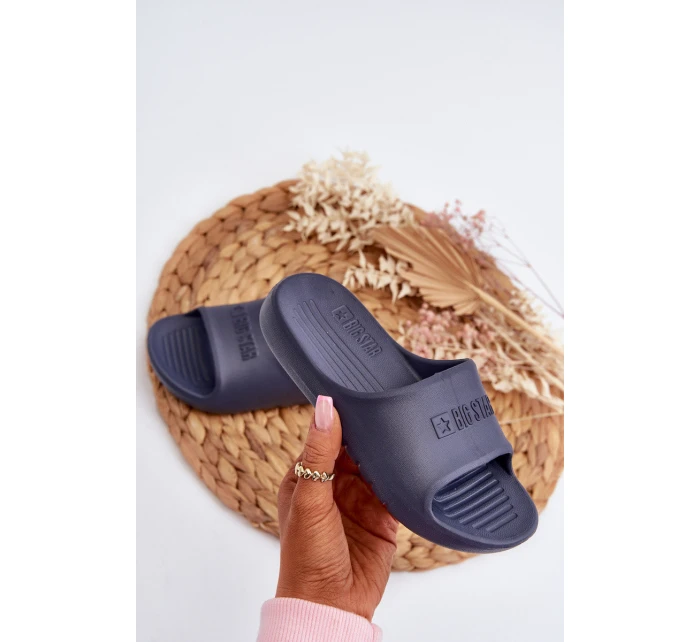 Lehké pěnové dětské žabky Big Star model 21652768 modré - Big Star Shoes Lehké pěnové dětské žabky Big Star model 21652768 modré - Big Star Shoes