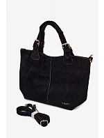 Černá kabelka z imitace semiše model 22111658 - Flora&Co