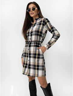 Sukienka model 22340937 czarno beżowy - FPrice