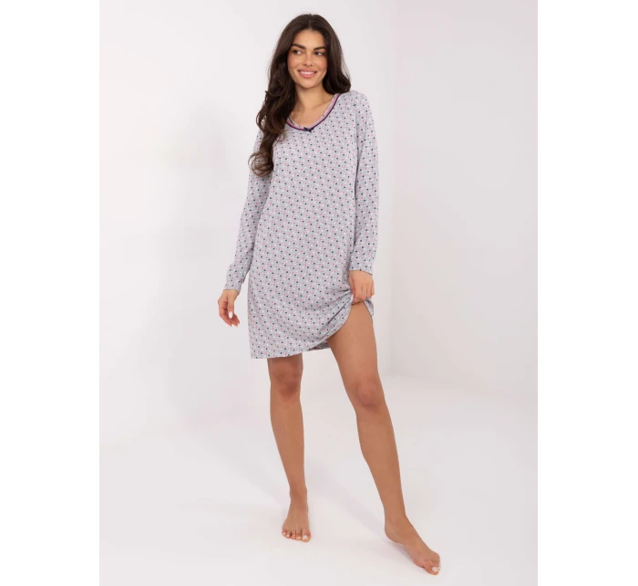 DU KN nočná košeľa FP 104.26 sivá