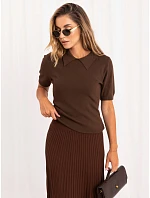 Sweter PM SW SF263.77 brązowy