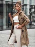 Dámska prechodná bunda parka NOLES tmavo béžová FashionStreet TY4280