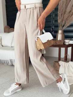 Dámské kalhoty světle hnědé Dstreet model 21977047 - FashionStreet