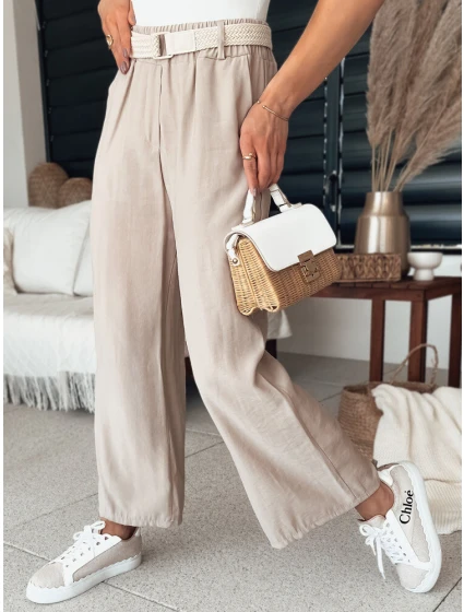 Dámské kalhoty světle hnědé Dstreet model 21977047 - FashionStreet