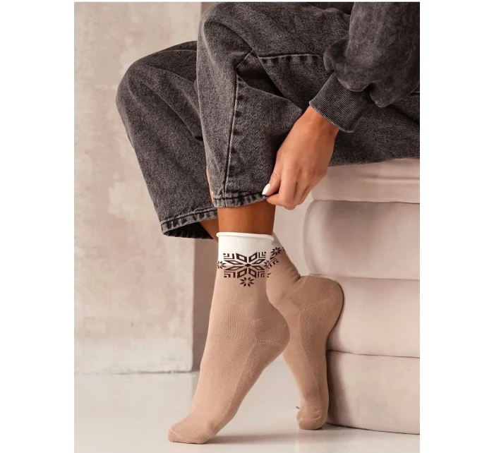 Milena Unique Snowflake Ponožky 0071-007 Half Terry 35-41