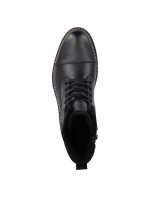 M model 20571632 vlněné zateplené kožené boty černé - Rieker