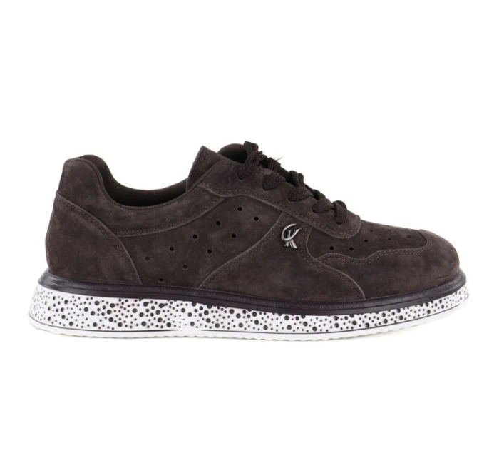 Skórzane damskie brązowe model 22026022 - VINCEZA