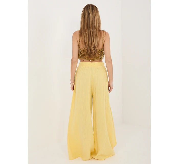 Spodnie MI SP model 22102619 jasny żółty - FPrice