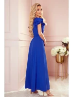 310-3 LIDIA dlhé šaty s výstrihom a volánmi - CHABRERA 310-3 LIDIA dlhé šaty s výstrihom a volánmi - CHABRERA