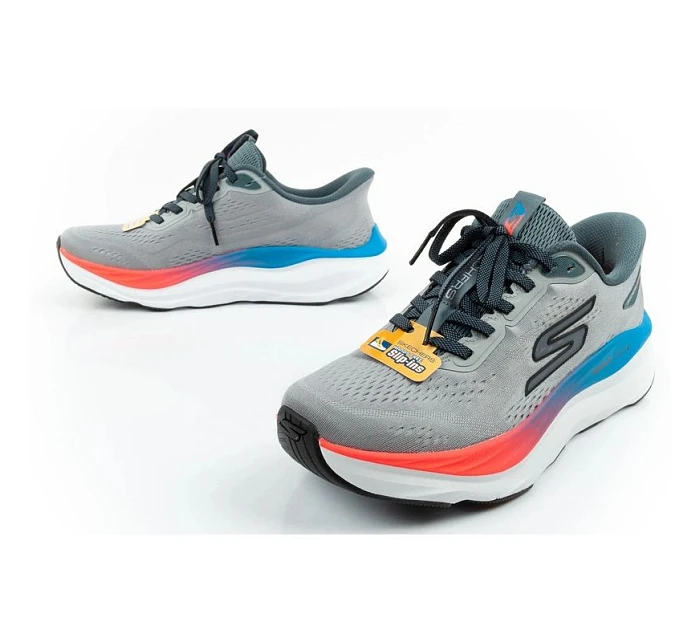 Skechers pánske športové tenisky Max Run grey SLIP-INS