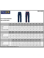 Waistpants Pracovní kalhoty black model 22462617 - ProJob Waistpants Pracovní kalhoty black model 22462617 - ProJob