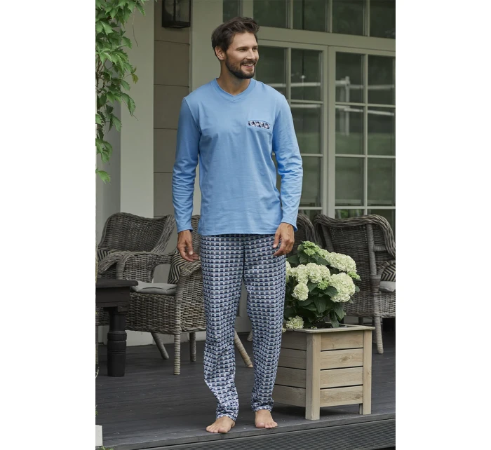 Talianska móda Jaromir long length sp. farba:modrá/print Talianska móda Jaromir long length sp. farba:modrá/print