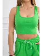 Súprava top+nohavice zelená neónová