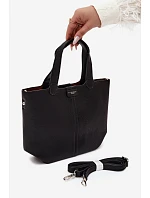 Černá taška z imitace kůže model 22220929 - Flora&Co Černá taška z imitace kůže model 22220929 - Flora&Co