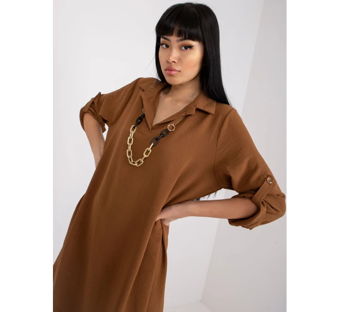 DHJ SK šaty V2209.94 hnedé