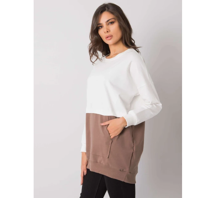 Blúzka RV BL 7197.89P bielo-hnedá Blúzka RV BL 7197.89P bielo-hnedá
