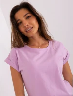 Bluzka RV BZ model 18738483 jasny fioletowy - FPrice Bluzka RV BZ model 18738483 jasny fioletowy - FPrice