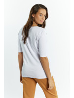 Monnari Tričká Dámske vzorované tričko White