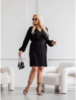 Elegantní černé šaty model 19764280 - Moon Elegantní černé šaty model 19764280 - Moon