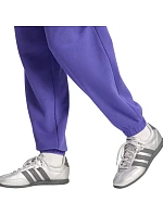 Dámske nohavice adidas Essentials Linear French Terry Cuffed, fialové, KF8363