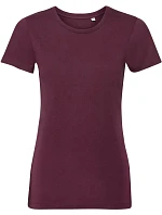 Russell Athletic 108F Dámske tričko Pure Organic 10.108F bordová
