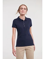 Russell Athletic 566F Dámske elastické polo tričko z piké 10.566F fuchsiová