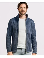 Promodoro 7720 Pánska pletená fleecová bunda 40.7720 heather blue