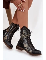 Dámské kotníkové boty z pravé kůže model 21714256 - Maciejka