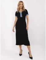 Šaty NM SK K439.78 čierne Šaty NM SK K439.78 čierne