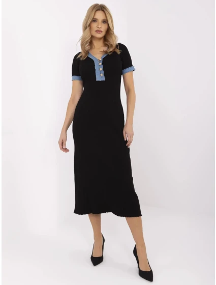 Šaty NM SK K439.78 čierne Šaty NM SK K439.78 čierne