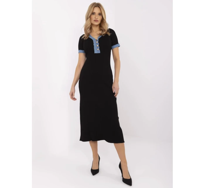 Šaty NM SK K439.78 čierne Šaty NM SK K439.78 čierne