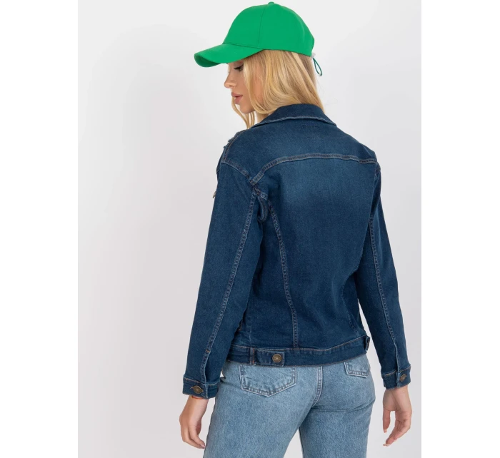 Dámska bunda RO KR CKT 4006 tmavo modrá Dámska bunda RO KR CKT 4006 tmavo modrá