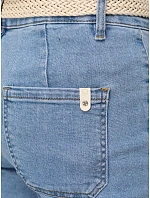 Jeansy damskie wide leg z wysokim stanem niebieskie model 22126325 - FashionStreet