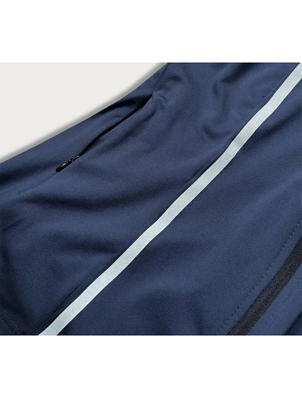 Tmavě modrá mikina s kapucí model 17392164 - J.STYLE