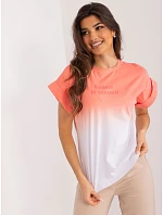 T shirt NM TS model 22217562 koralowy - FPrice T shirt NM TS model 22217562 koralowy - FPrice