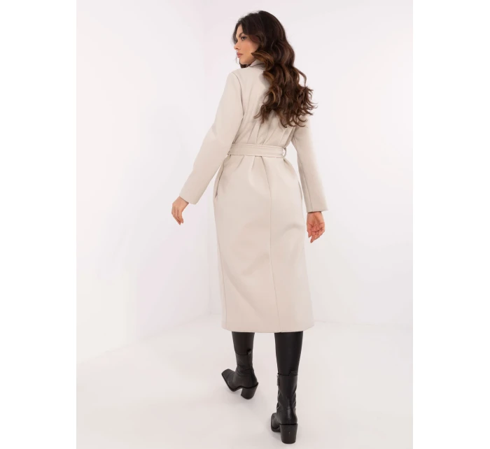 Kabát TW EN BI 5312 1.31 svetlo béžový