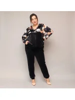 Černý dámský velurový komplet model 20070142 - Moon