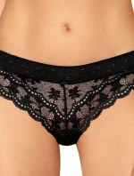 Dámske tangá Lagerta black - ROZA