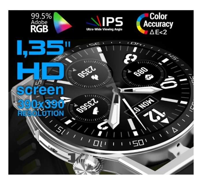 Černý silikonový řemínek + černý kožený řemínek model 21804953 - RUBICON