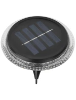 SOLÁRNE DISKOVÉ LAMPY PRE MONTÁŽ NA ZEM ALEBO NA STENU 2KS