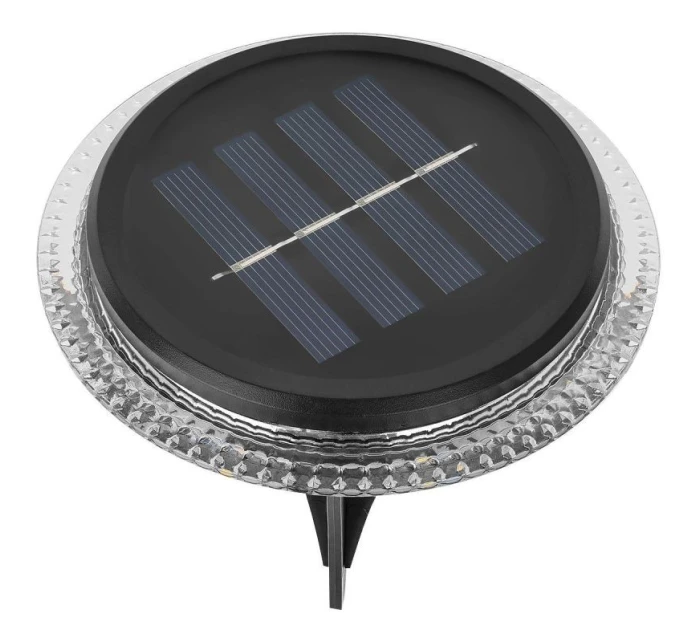 SOLÁRNE DISKOVÉ LAMPY PRE MONTÁŽ NA ZEM ALEBO NA STENU 2KS