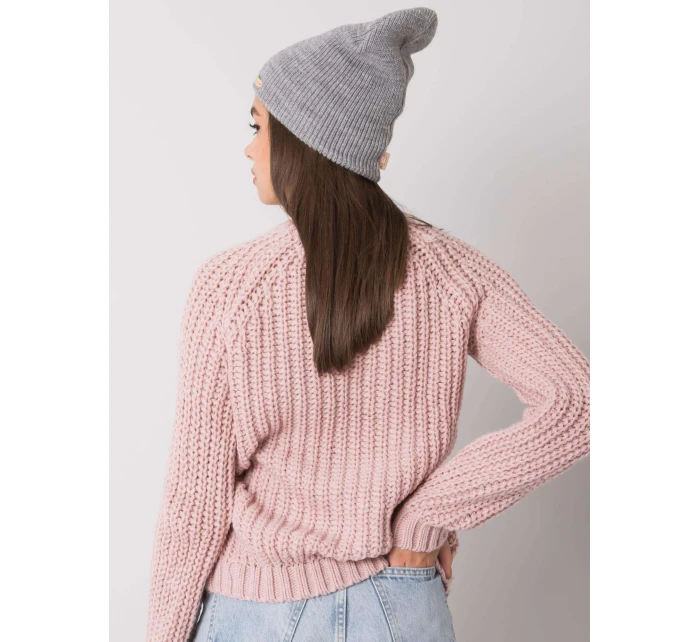 Dámská čepice model 16161928 šedá - FPrice