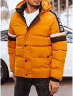 Pánská prošívaná zimní bunda žlutá Dstreet model 21971572 - FashionStreet