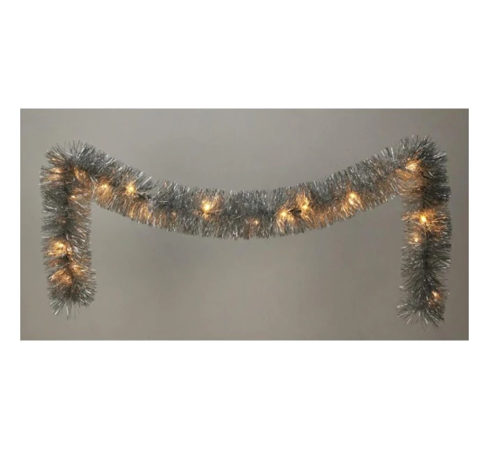 DEKORAČNÁ GIRLANDA 270CM 26LED STRIEBORNÁ