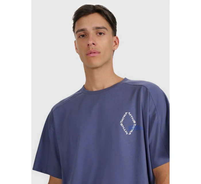 Pánské tričko oversize s potiskem model 21877559 - 4F