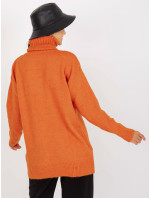 Dámsky sveter LC SW 0331.89P tmavo oranžový