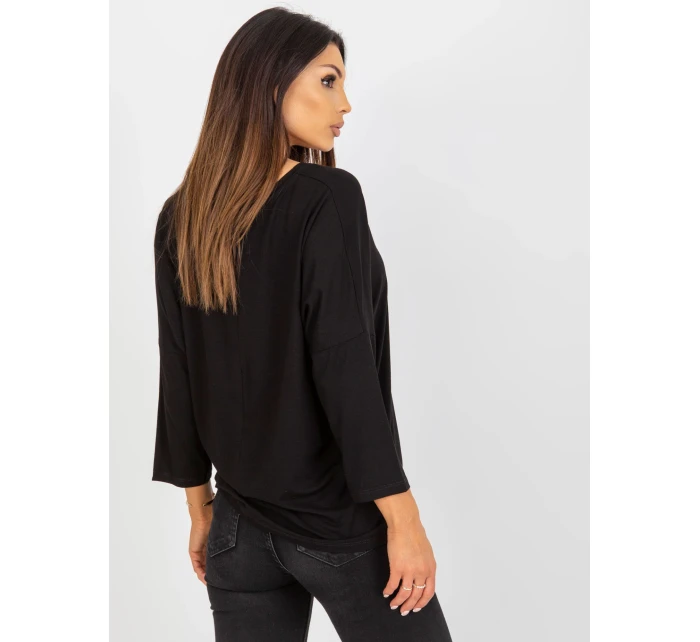 Bluzka RV BZ model 18496706 czarny - FPrice Bluzka RV BZ model 18496706 czarny - FPrice