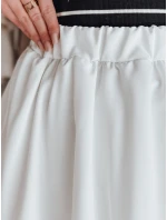 Dámska mini sukňa PUFFELLA ecru FashionStreet CY0501